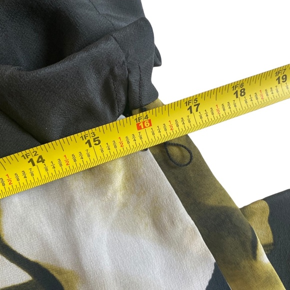 $345 Robert Rodriguez Roses floral Print Silk Dress- Tunic 6 Drape One Shoulder - Picture 11 of 13